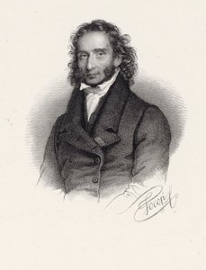 Retrato de Niccolò Paganini 1782-1840, 1830 de Roberto Focosi
