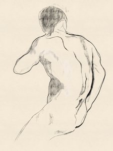 Estudio de una figura masculina imponente de Roberto Moro