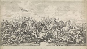 Batalla entre Alejandro Magno y Darío III de Robertus de Mol