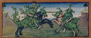 Mayo - hombres salvajes justando, siglo XV, 1939