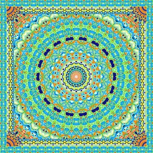 Azulejo de rueda de peces tropicales de Robyn Parker
