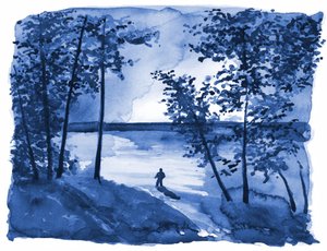 El lago Blue Forest: un remanso de paz