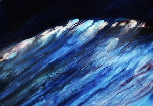 El choque de la ola azul profunda de RodMacIver