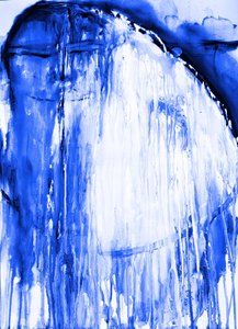 Abstracto azul fluido