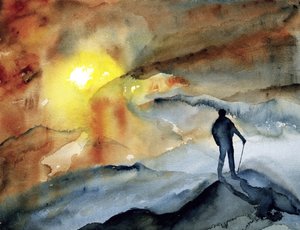 La Cima Dorada del excursionista de RodMacIver