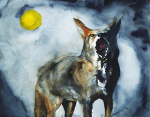 La luna del coyote aullador