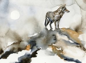 La luna del lobo solitario de RodMacIver