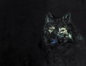 El misterioso lobo negro