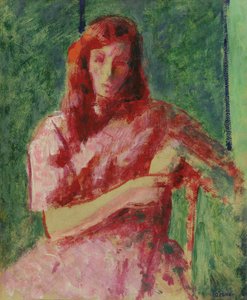 Una joven triste (La dama roja)