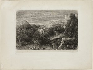 Bañistas en una piscina de montaña