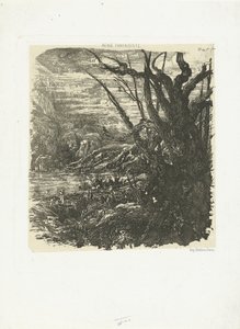 Paisaje de montaña con lago
El lago en las montañas de Rodolphe Bresdin