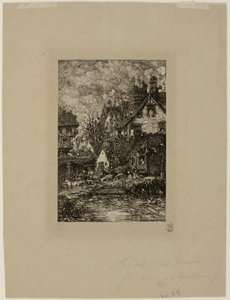 Entrando en un Pueblo, de Revue Fantaisiste de Rodolphe Bresdin