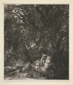 Descanso en la Huida a Egipto de Rodolphe Bresdin