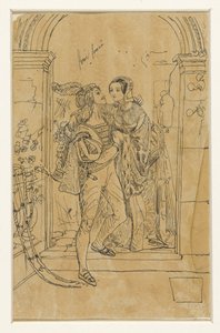 Romeo y Julieta en traje del siglo XV