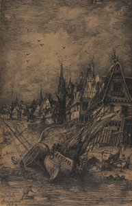 Barcos varados de Rodolphe Bresdin