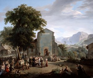 El restablecimiento del culto después de la Revolución de Rodolphe Topffer