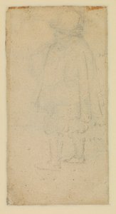 Hombre visto de espaldas (verso) de Roelandt Jacobsz and Bruegel Pieter the Elder Savery