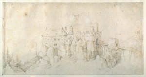 Un castillo en un peñasco de Roelandt Jacobsz. Savery
