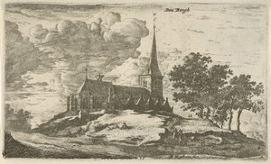 Iglesia en Nederhorst den Berg Den Bergh (título sobre objeto) de Roelant Roghman