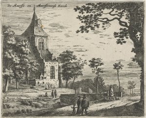 Iglesia de Maarsseveen De Masse y Maarsseveense Kerck (título sobre objeto) Paisajes en las provincias de Holanda y Utrecht (título de la serie)