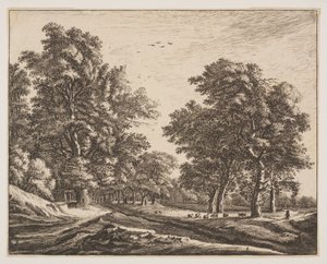 No. 4, de Seis vistas en el bosque de La Haya de Roelant Roghman