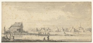 Vista de Sloterdijk, cerca de Ámsterdam de Roelant Roghman