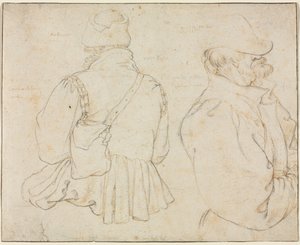 Dos campesinos bohemios en medio cuerpo, c. 1605-1610 de Roelant Savery