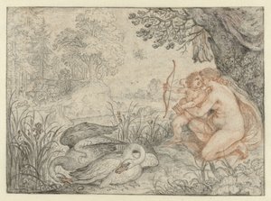 Venus insta a Cupido a disparar su flecha a Plutón
Venus pide a Cupido que lance sus flechas a Plutón