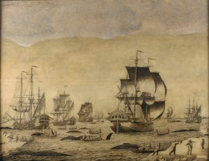 Balleneros holandeses en el hielo de Roelof van Salm