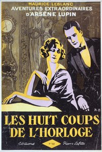 Portada de "Las doce campanadas del reloj", de "Las extraordinarias aventuras de Arsène Lupin", de Maurice Leblanc (1864-1941). de Roger Broders