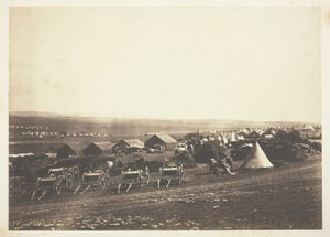 Carros de artillería, Balaklava en la distancia de Roger Fenton