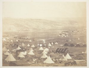 Campamento de caballería, mirando hacia Kadikoi de Roger Fenton