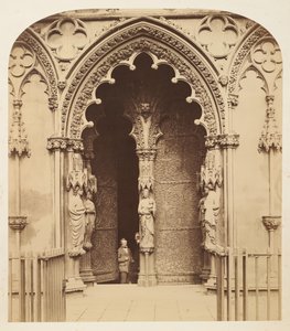 Portal central, pórtico oeste, catedral de Lichfield de Roger Fenton