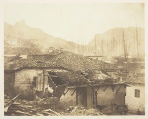 Casas rurales en Balaklava de Roger Fenton