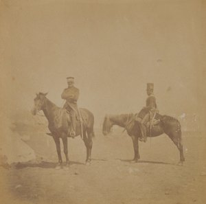 General Sir John Pennefather y un ordenanza, 1855 de Roger Fenton