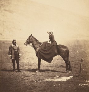 Henry Duberly Esq., Pagador, 8vo Húsares y Sra. Duberly. de Roger Fenton
