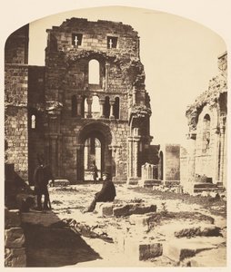 Interior, priorato de Lindisfarne, extremo oeste de Roger Fenton
