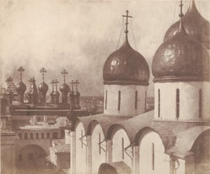Moscú, Cúpulas de Iglesias en el Kremlin, 1852 de Roger Fenton