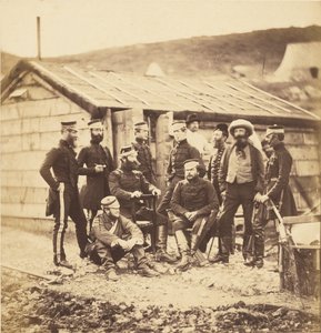 Oficiales del 4.º Regimiento de Dragones Ligeros. de Roger Fenton