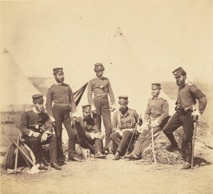 Oficiales del 90.º regimiento. de Roger Fenton