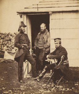 Oficiales del estado mayor del teniente general Sir G. Brown de Roger Fenton