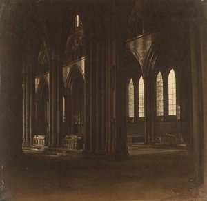 Catedral de Salisbury - La nave, desde el transepto sur, 1858