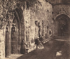 Los claustros, Abadía de Tintern, 1854