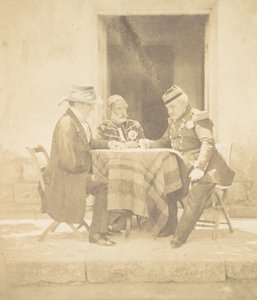 El Consejo de Guerra en la mañana de la toma del Mamelón. Lord Raglan, Omar Pasha, M...
