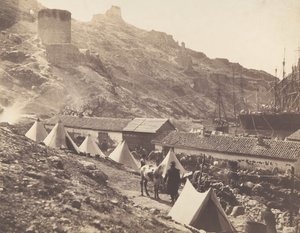 El Castillo Genovés, Balaklava, 1855 de Roger Fenton