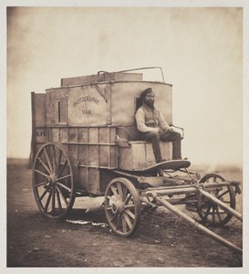 La furgoneta del fotógrafo con Marcus Sparling en Crimea de Roger Fenton