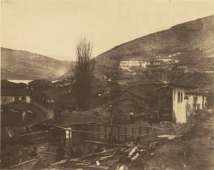 La calle del ferrocarril en Balaklava de Roger Fenton