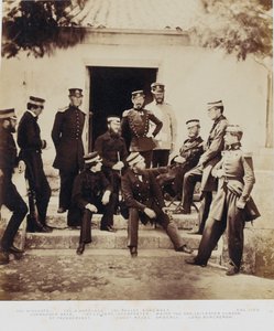 El personal en la sede, de un álbum de 52 fotografías asociadas con la Guerra de Crimea, 1855 de Roger Fenton