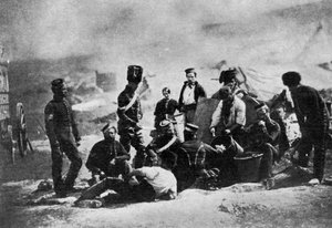La cocina de los 8º Húsares, Guerra de Crimea, 1855, 1951 de Roger Fenton