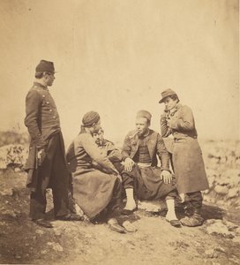 Zuavos y soldados de línea. de Roger Fenton